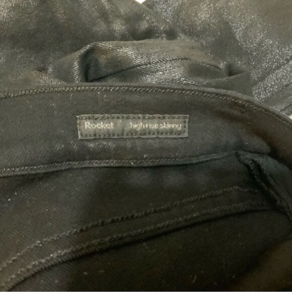 Citizens of Humanity Rocket High Rise Skinny Gunmetal Coated Jeans - Picture 6 of 8